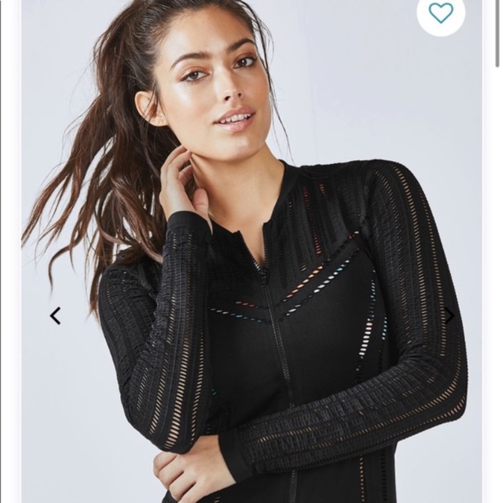 Fabletics Lila Black Jacket Small